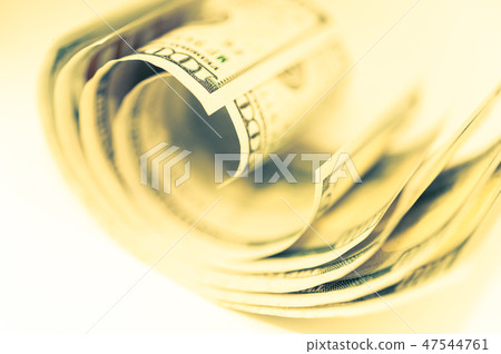 Close-up view of cash money american dollars. Finance and business concept.Shallow depth of field. 47544761