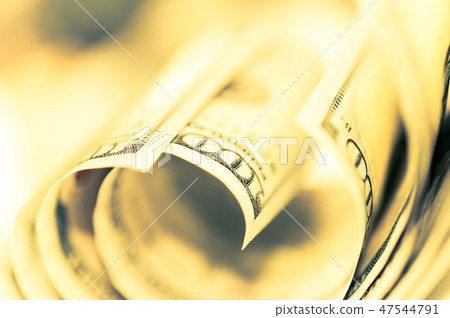 Close-up view of cash money american dollars. Finance and business concept.Shallow depth of field. 47544791