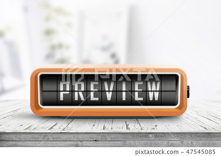Preview sign in form of a retro alarm clock 47545085
