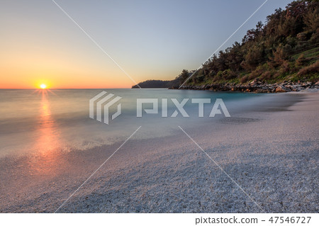 Marble beach (Saliara beach), Thassos, Greece 47546727