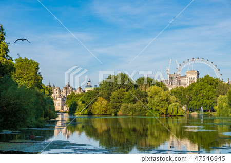 St James's Park London with London Eye at back 47546945