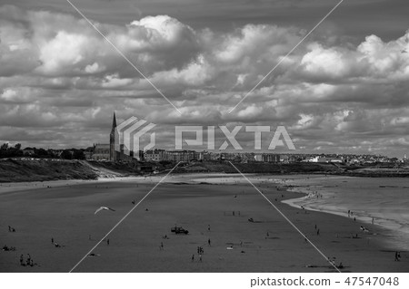 Tynemouth Coastline with St George's Church Tynemouth Coastline with St George's Church 47547048