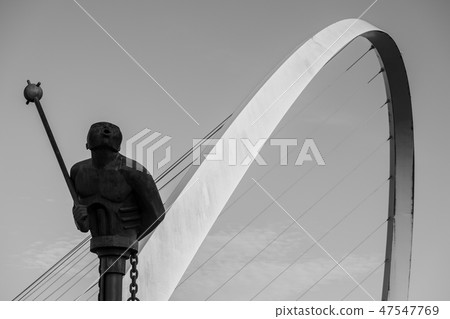 Modern sculpture and Millennium Bridge Newcastle Modern sculpture and Millennium Bridge Newcastle 47547769