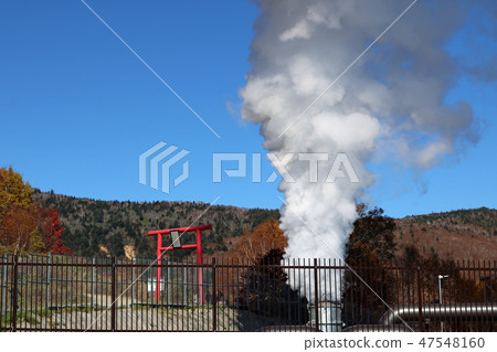 Hachimantairi location, Akanuma immovable torii and geothermal power steam 47548160