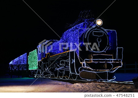 Koiwai Winter Illumination, "Ginga Railway SL" 47548251