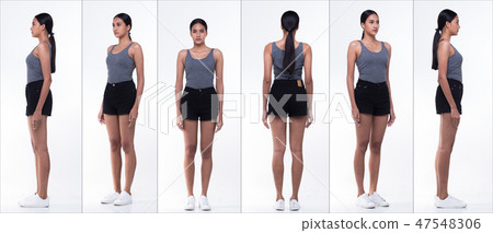 Asian Long straight black hair tan skin woman in Black dress Asian Long straight black hair tan skin woman in Black dress 47548306
