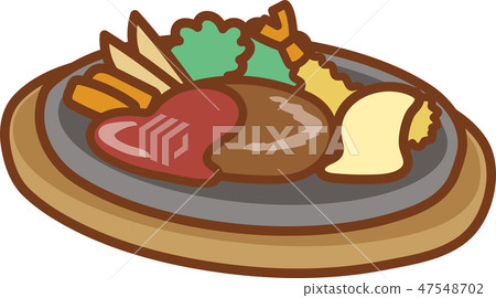 Mix grill _ fried shrimp 47548702