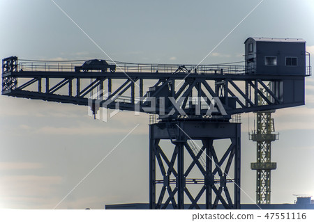 Large crane of harbor 47551116