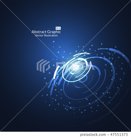 Abstract science and technology futuristic HUD 47551373