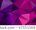 Purple magenta polygonal abstract Background 47551569