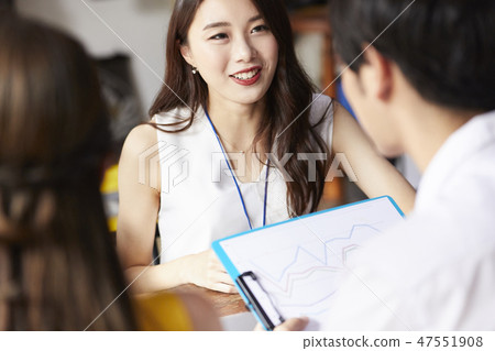Female business interview Female business interview 47551908
