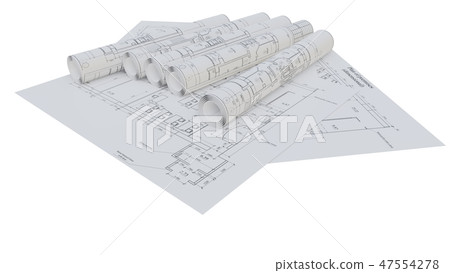 Architectural drawings. Flat and rolled 47554278
