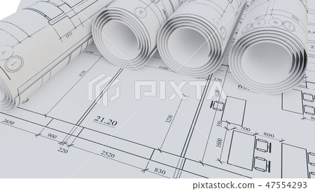 Architectural drawings. Flat and rolled 47554293