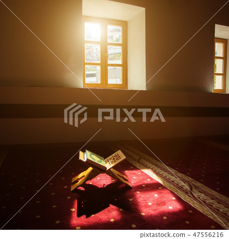 Quran in a mosque Quran in a mosque 47556216