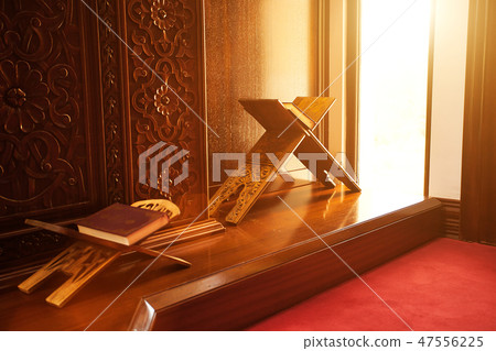 Holy Quran in a mosque 47556225