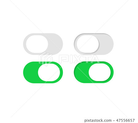 Switch Toggle Buttons On Off Vector Isolated Web Elements Mobile