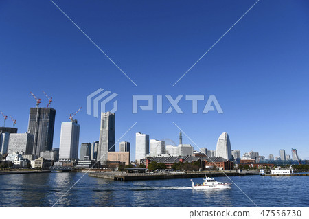 Yokohama City Landscape in Japan Yokohama Minato Mirai 21 etc. Looking 47556730