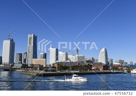 Yokohama City Landscape in Japan Yokohama Minato Mirai 21 etc. Looking 47556732