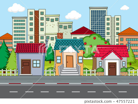 A modern city landscape A modern city landscape 47557221