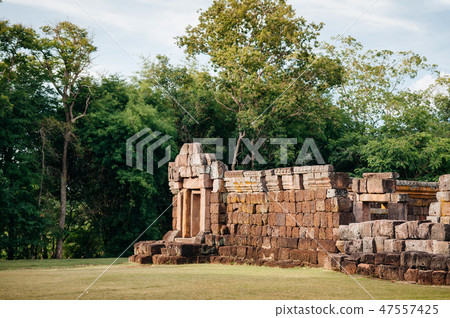 Wall of Phanom Rung castle in Buriram, Thailand 47557425
