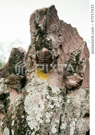 Naga statue of Phanom Rung castle in Buriram Naga statue of Phanom Rung castle in Buriram 47557435