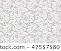 豪華的蔓藤花紋圖案 47557580