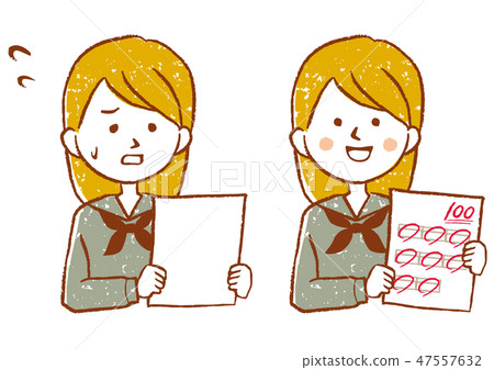 Result of the test Female student hand-drawn wind Result of the test Female student hand-drawn wind 47557632