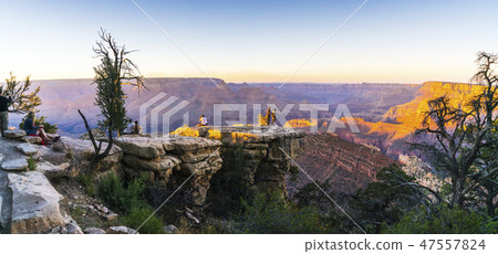 panorama of grand canyon at sunset,Arizona,usa. panorama of grand canyon at sunset,Arizona,usa. 47557824