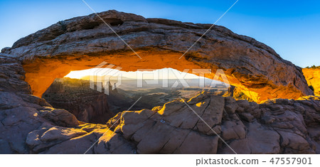 Mesa arch,Canyonland National park,Moab,Utah,usa. 47557901
