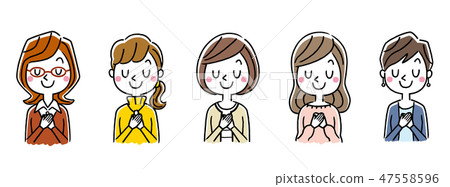 Multiple women: set Multiple women: set 47558596