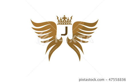 Wing Shield Crown Initial J 47558836