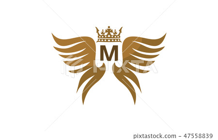 Wing Shield Crown Initial M Wing Shield Crown Initial M 47558839
