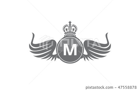 Wing Shield Crown Initial M 47558878
