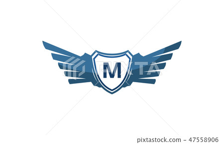 Wing Shield Initial M Wing Shield Initial M 47558906
