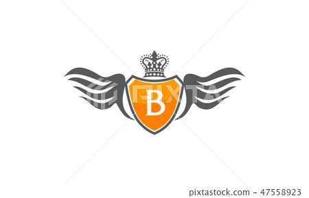 Wing Shield Crown Initial B 47558923