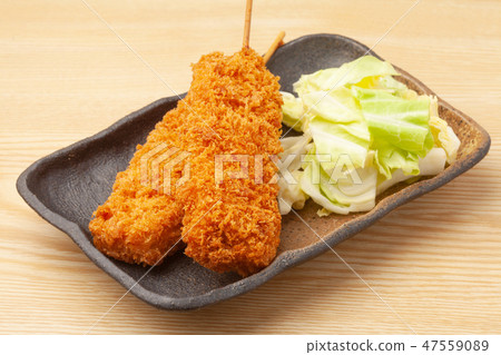 炒豬肉和那迦的串 47559089