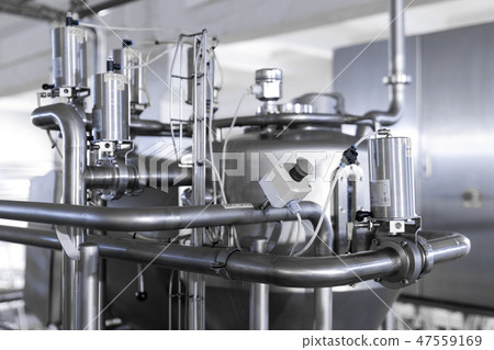 Modern industry equipment at factory manufacture background 47559169
