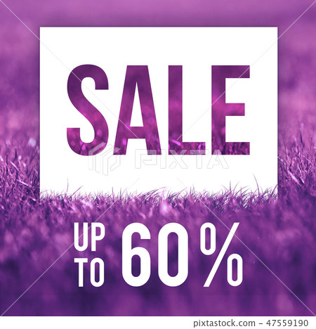 Spring sale poster. 60 off discount promotion sale. 47559190