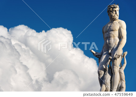 Statue of Neptune - Roman God - Florence Italy Statue of Neptune - Roman God - Florence Italy 47559649