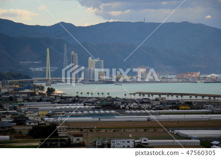 和歌山市Kiniiida地區向和歌山濱海城市稍微向上看,把風景放在前面 和歌山市Kiniiida地區向和歌山濱海城市稍微向上看,把風景放在前面 47560305