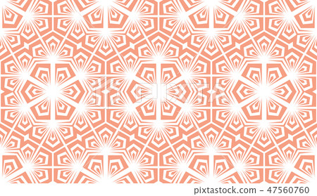Flower geometric pattern. Seamless vector - Stock Illustration ...