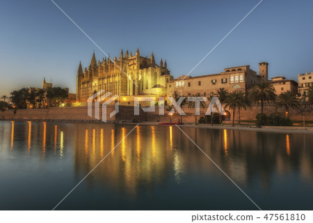 View of the Cathedral de Santa Maria in Palma 47561810