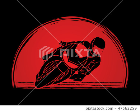Motorcycle racing graphic vector Motorcycle racing graphic vector 47562259