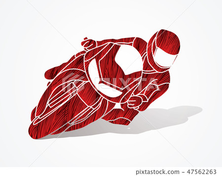 Motorcycle racing graphic vector Motorcycle racing graphic vector 47562263