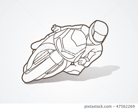 Motorcycle racing graphic vector Motorcycle racing graphic vector 47562269