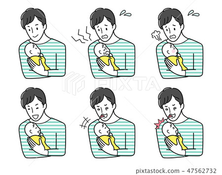 Parents and babies taking childcare Parents and babies taking childcare 47562732