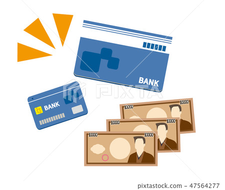 Passbook bank cash card 10,000 yen 47564277