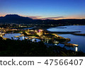 Night view of the huanggang fishing harbor 47566407