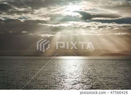 God Rays Over The Ocean From Larrabee State Park God Rays Over The Ocean From Larrabee State Park 47566426