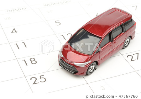 Calendar and car Calendar and car 47567760